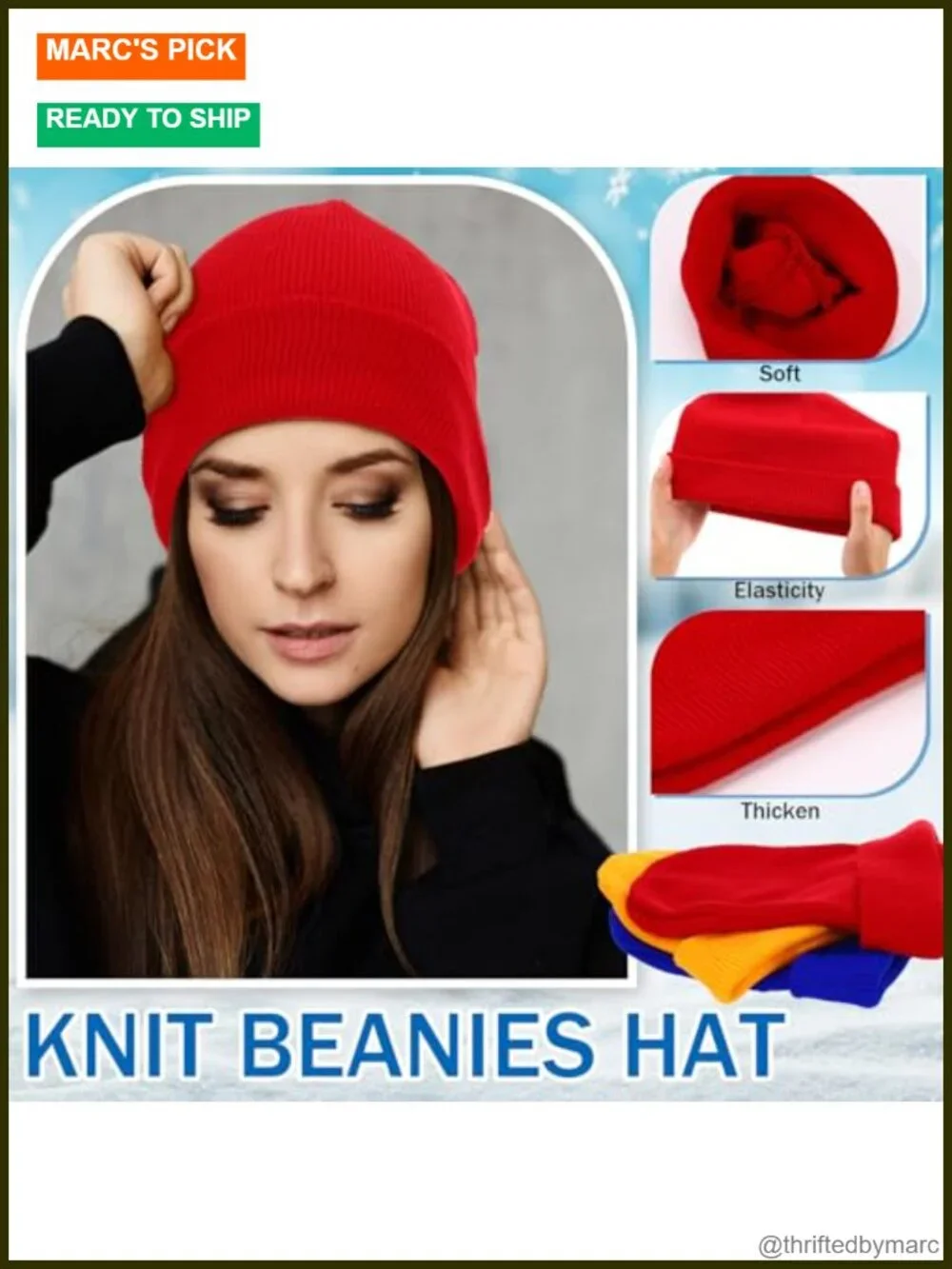 48 Pack Knit Beanies Hats Winter Warm Cuffed Skull Cozy Cap Unisex